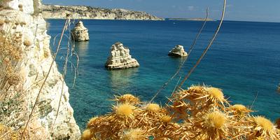Cliffs and venetian fortress of Souda
