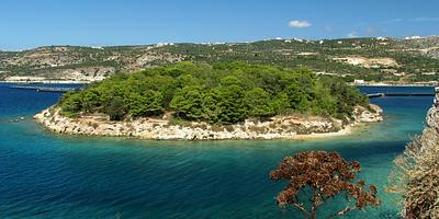 Souda Bay from the of the Venetian fortress at Souda Island