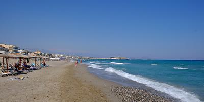 Rethymno beach on a Summer day 2